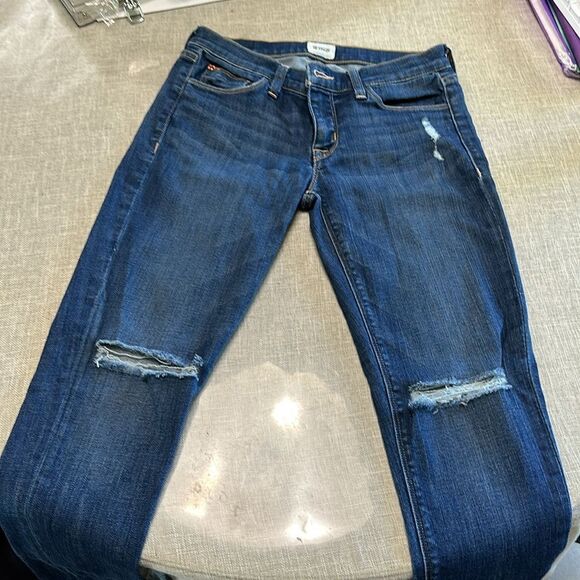 Hudson Krista Low-Rise Skinny Ankle Jeans Dark Blue Sz 26 - Picture 3 of 14